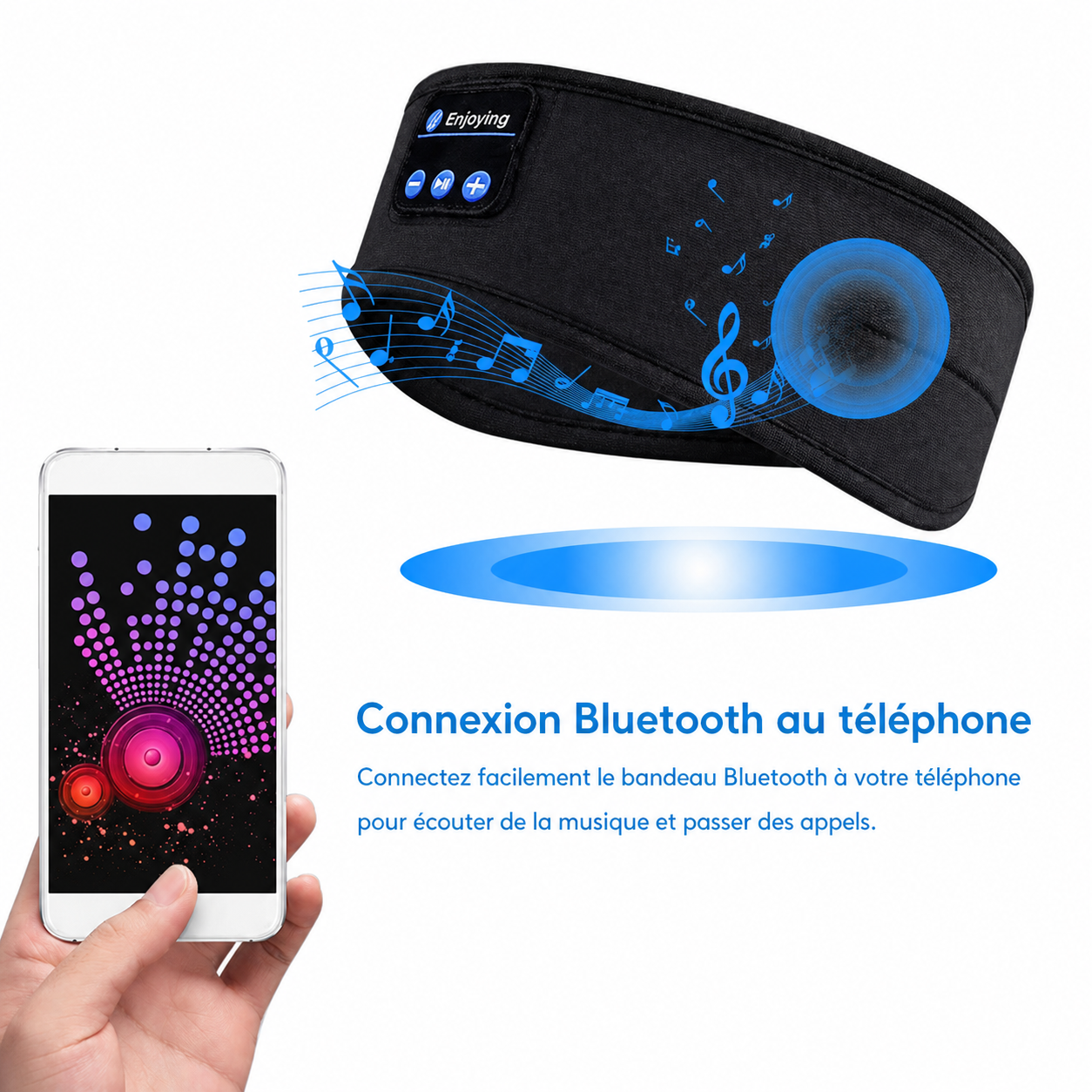 Connexion Bluetooth du bandeau sommeil au téléphone - iOS et Android