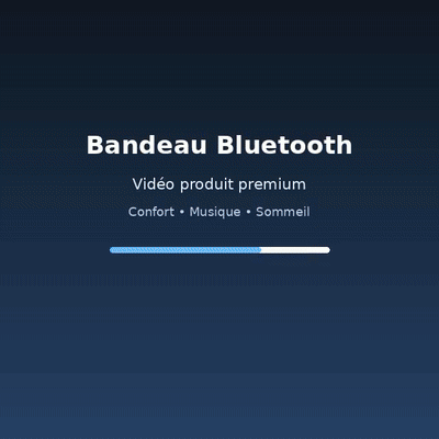 Bandeau sommeil Bluetooth en mouvement - démonstration du produit